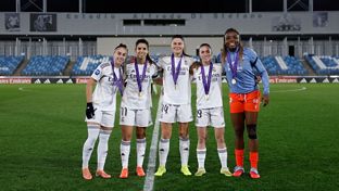 Homenaje a las campeonas de la Liga de Naciones
