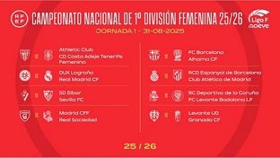 Así queda el calendario del Real Madrid para la Liga F 2025-26