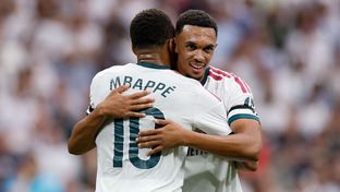 Mbappé scored the third goal assisted by Trent