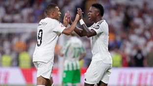 2-0: Dois gols de Mbappé e vitória contra o Betis