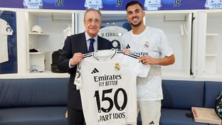 Ceballos, 150 partidos con el Real Madrid
