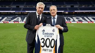 Ancelotti, 300 matchs avec le Real Madrid et record de journées sans défaite
