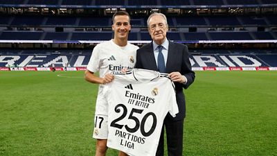 Lucas Vázquez, goleador en su partido 250 de Liga con el Real Madrid: "Estamos en línea ascendente"