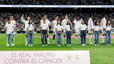Eleven students from the Foundation's schools in Cambodia took to the field with the players