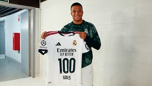 Mbappé alcanza los 100 goles con el Real Madrid