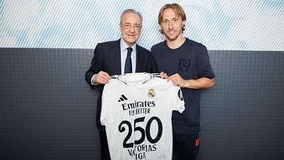 Modrić wins his 250th league game as a Madrid player