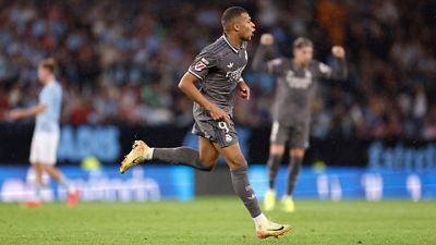 O 0-1 do Madrid: chute de Mbappé de direita e golaço no ângulo