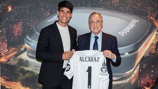 Carlos Alcaraz asistió al Real Madrid-Sevilla