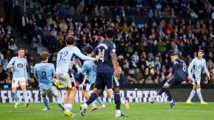 El derechazo de Valverde que terminó en el 1-2 del Madrid 