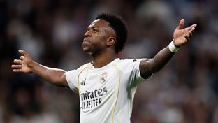 Vini Jr.: "Soy un madridista muy feliz por la victoria, por los goles y porque la afición disfruta"