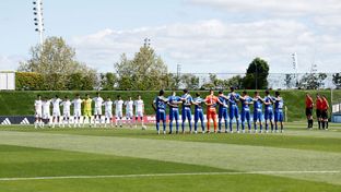 Minuto de silencio antes del Castilla-Ceuta