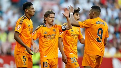 Victoria en Sevilla con goles de Mbappé y Bellingham