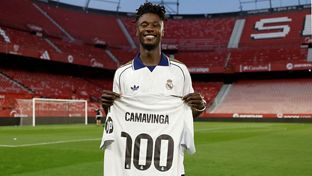Camavinga llega a los 100 triunfos en Liga con el Real Madrid