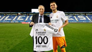 Ceballos, 100 partidos de Liga con el Real Madrid