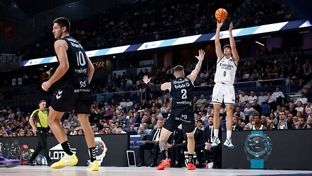 El Madrid bate su récord de triples en un partido de ACB