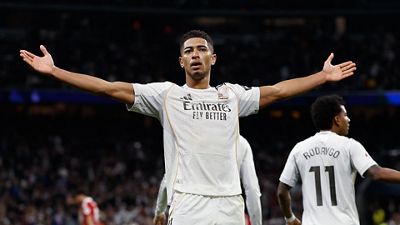 セビージャ戦1-0のシーン：ロドリゴのクロスからベリンガムが完璧なヘディングシュート