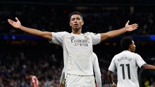 El 1-0 contra el Sevilla: Bellingham cabeceó perfecto un centro de Rodrygo