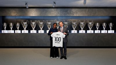 Linda Caicedo, 100 matches for Real Madrid