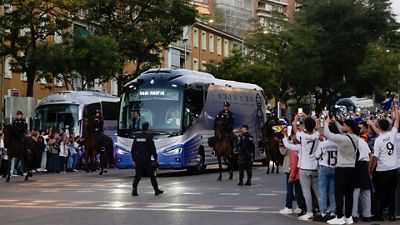 Así fue la llegada del Real Madrid al Santiago Bernabéu