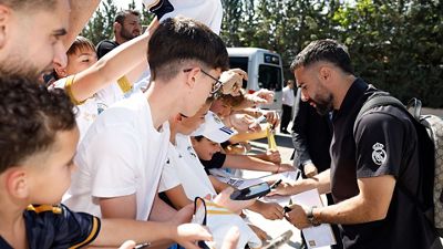 Así fue la llegada del Real Madrid a Granada