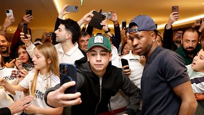 Real Madrid arrive in Athens