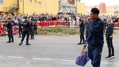 Así fue la llegada del Real Madrid a Cartagena