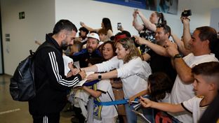 Así fue la llegada del Real Madrid a Castellón