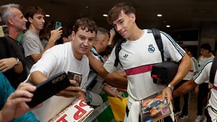 Así fue la llegada del Real Madrid a La Coruña