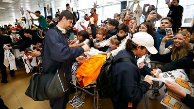 Real Madrid arrive in Girona