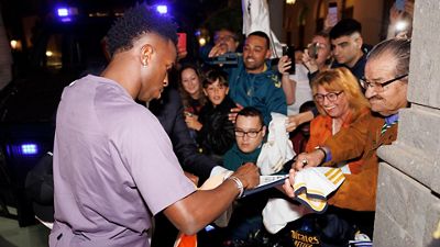 Así fue la llegada del Real Madrid a Las Palmas