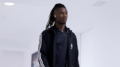 Real Madrid's arrival at Santiago Bernabéu