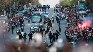 Así fue la llegada del Real Madrid al Bernabéu