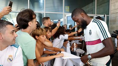 Así fue la llegada del Real Madrid a La Coruña