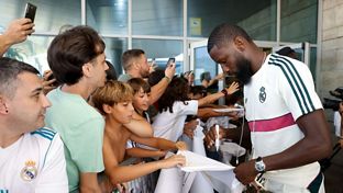 Así fue la llegada del Real Madrid a La Coruña