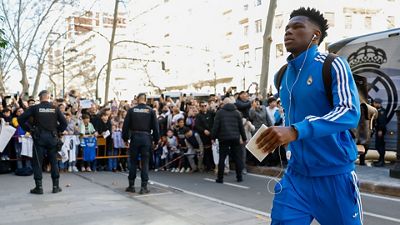 Así fue la llegada del Real Madrid a Valencia