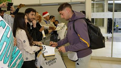 Así fue la llegada del Real Madrid a Vitoria