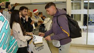 Así fue la llegada del Real Madrid a Vitoria