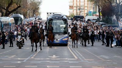 Así fue la llegada del Real Madrid al Santiago Bernabéu