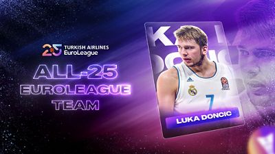 Doncic, elegido entre los 25 mejores jugadores de la historia de la Euroliga