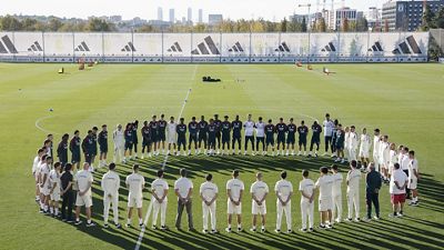 Minute de silence à la Ciudad Real Madrid