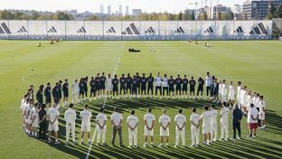 Moment of silence at Ciudad Real Madrid
