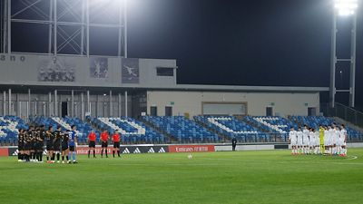 Minuto de silencio en el Alfredo Di Stéfano