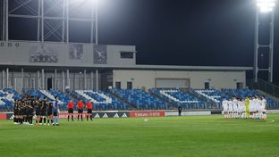 Minute of silence at the Alfredo Di Stéfano 