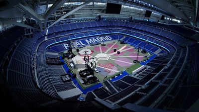 El Bernabéu se prepara para recibir a León XIV 