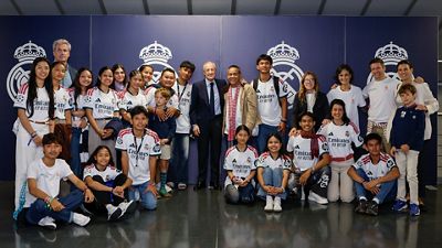 The students from the Foundation's schools in Cambodia attended the Real Madrid-Manresa game