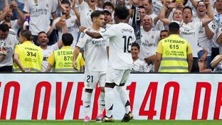 Onces iniciales del Real Madrid y la Deportiva Minera