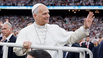 El Bernabéu acogió el encuentro del papa León XIV con la comunidad diocesana de Madrid
