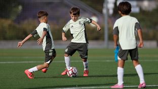 Primer entrenamiento de los prebenjamines