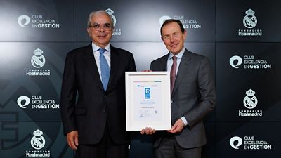 Concesión del Sello EFQM 400 a la Fundación Real Madrid