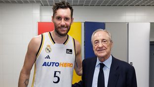 Club president with Rudy Fernández